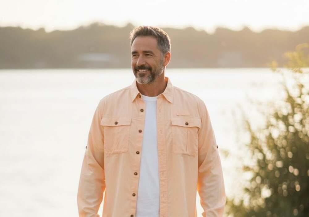 Orvis Men's Long Sleeve Fishing Shirt Yellow XL